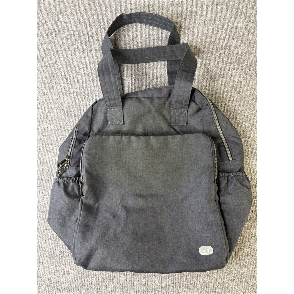 Lug Ranger XL Gray Travel Organizer Tote Bag‎ Multi Pocket Lightweight Carryall